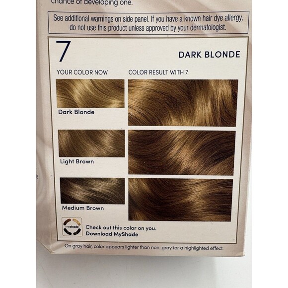 Clairol Nice'n Easy Women's Permanent Hair Color Dark Blonde #7 NEW Lot Of 7 - Picture 7 of 7